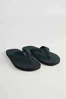 Rainbow Leather Single Layer Flip Flop Sandal