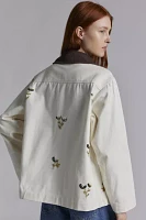 BDG Townes Embroidered Canvas Barn Jacket