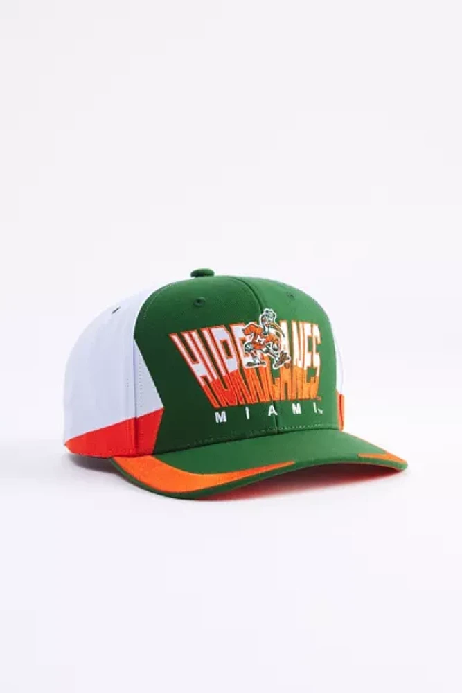 Mitchell & Ness NCAA Miami Hurricanes Retrodome Pro Snapback Hat