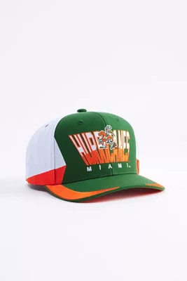 Mitchell & Ness NCAA Miami Hurricanes Retrodome Pro Snapback Hat