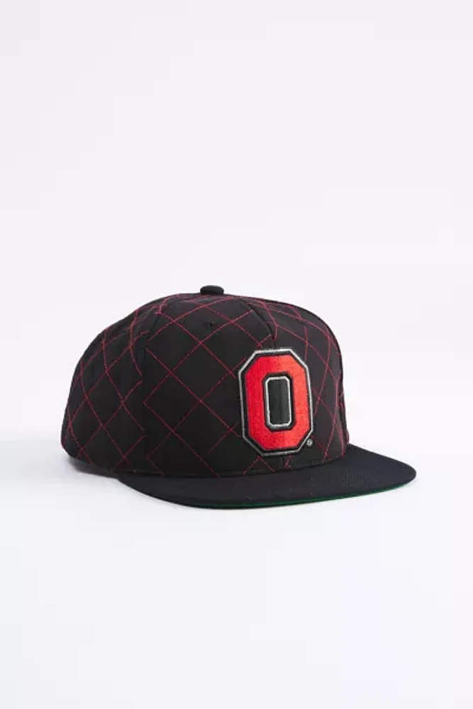 Mitchell & Ness Ohio State Quilted Taslan Snapback Hat