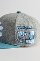 Mitchell & Ness NCAA University Of North Carolina Melton Patch Snapback Hat