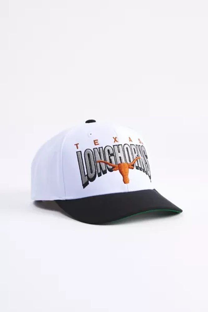 Mitchell & Ness NCAA Texas Longhorns Boom Text Pro Snapback Hat