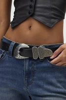 Hilary Western Faux Leather Belt