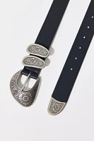 Hilary Western Faux Leather Belt