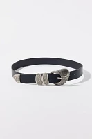 Hilary Western Faux Leather Belt