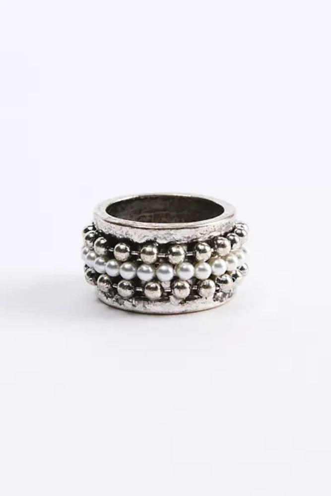 Beaded Statement Ring