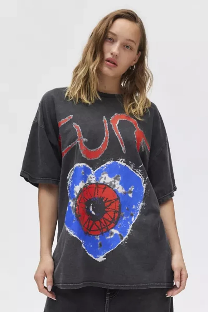 The Cure Wish Tour Graphic T-Shirt Dress