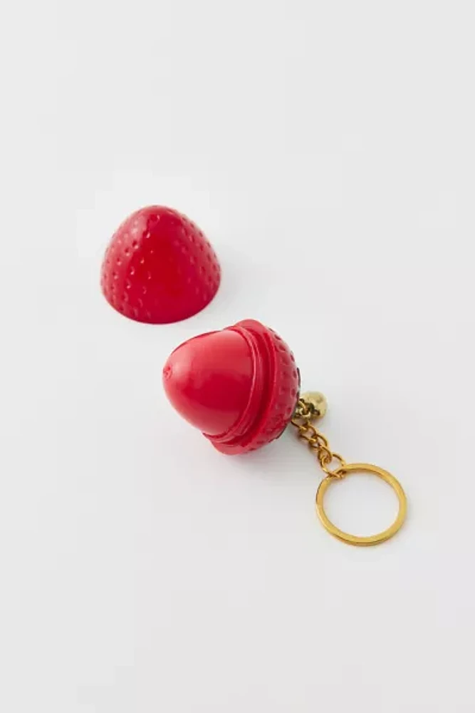 Strawberry Sweet Lip Balm Keychain