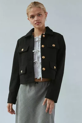 BLANKNYC Style Guru Cropped Shacket