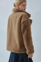 BLANKNYC Iced Frappe Faux Fur Coat