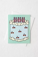 SimplyMKO Cherry Birthday Cake Birthday Card