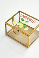 Citrus Spritz Printed Glass Trinket Box