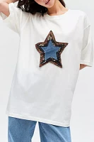 Urban Renewal Remade Layered Star Applique Tee