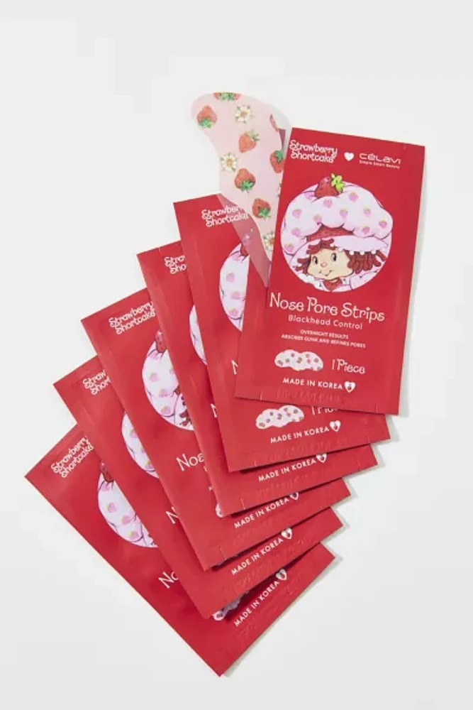 Célavi X Strawberry Shortcake Nose Pore Strip Set