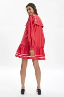 Neon Rose Wren Textured Collar Detail Mini Smock Dress