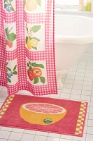 Fruit Picnic Plush Printed Bath Mat