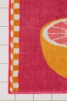 Fruit Picnic Plush Printed Bath Mat