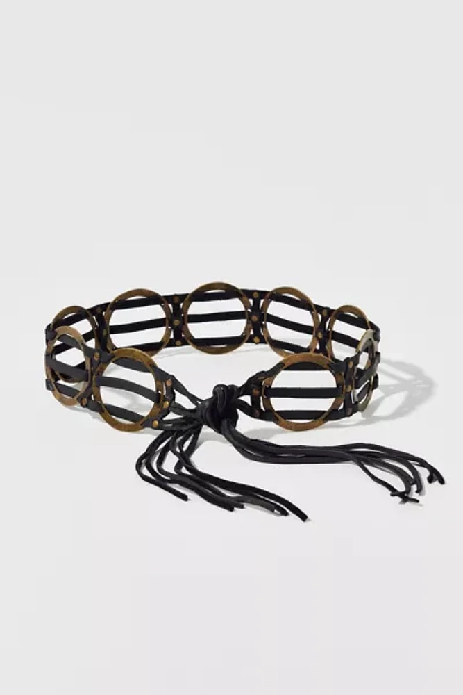 Leather Circle Rope Belt