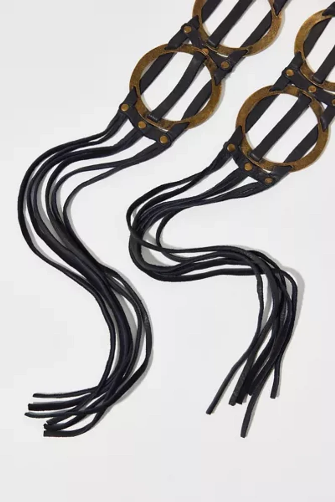 Leather Circle Rope Belt