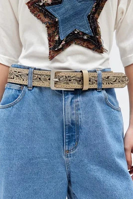 Glitter Tooled Belt