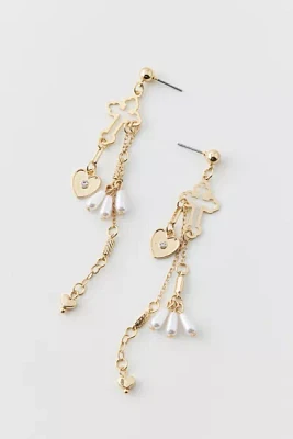 Mia Cross Drop Earring