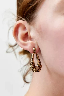 Ansel Etched Drop Earring