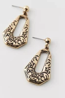 Ansel Etched Drop Earring