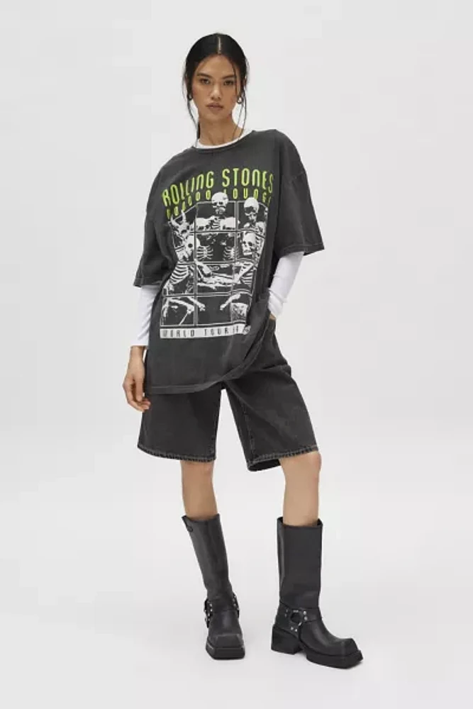 Rolling Stones Skeleton Graphic T-Shirt Dress