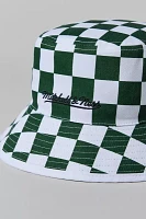 Mitchell & Ness Branded Checkerboard Bucket Hat