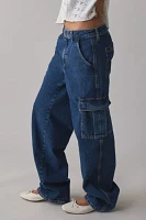 GUESS JEANS G10 Cargo Mid-Rise Straight Jean
