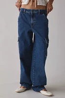 GUESS JEANS G10 Cargo Mid-Rise Straight Jean