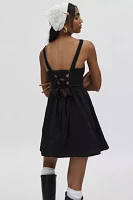 Kiss The Sky Belle Tie-Back Corset Mini Dress