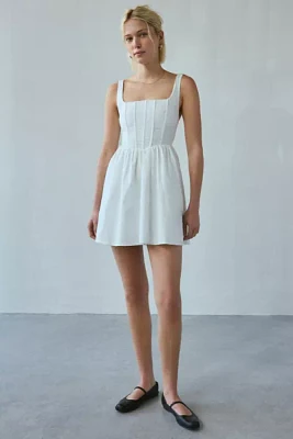 Kiss The Sky Belle Tie-Back Corset Mini Dress