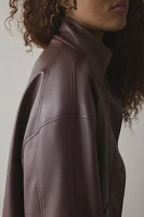 BDG Charlene Faux Leather Bomber Jacket