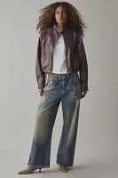 BDG Charlene Faux Leather Bomber Jacket