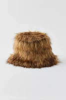 Fluffy Faux Fur Bucket Hat