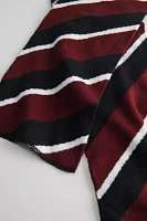 Varsity Stripe Rib Knit Scarf