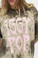 Iggy Pop Graphic Tie Dye T-Shirt Dress