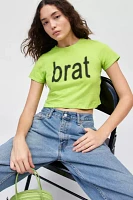 Charli XCX UO Exclusive Brat Graphic Baby Tee