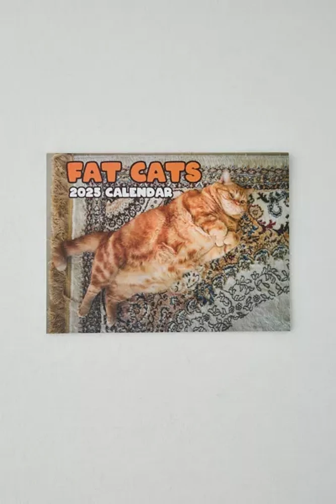 Fat Cats 2025 Wall Calendar