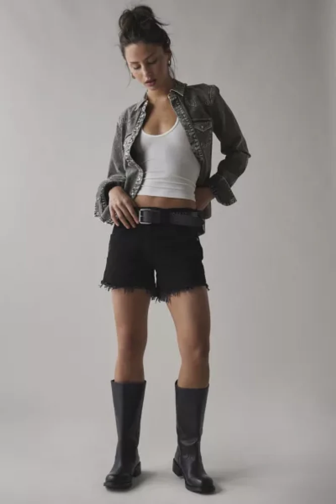 Wrangler Reworked Denim Cutoff Short