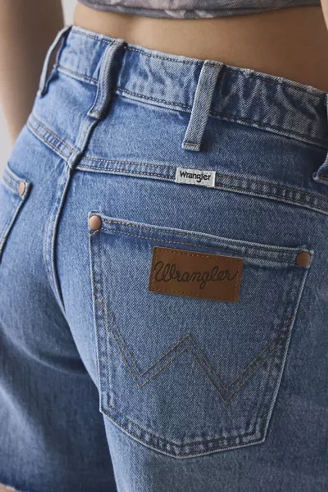 Wrangler High-Rise Relaxed Denim Short