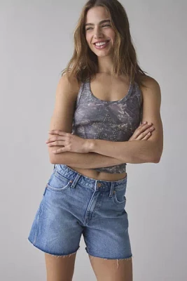 Wrangler High-Rise Relaxed Denim Short