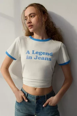 Wrangler A Legend Jeans Graphic Ringer Tee