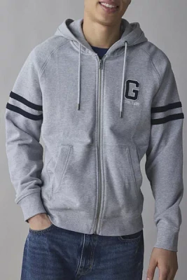 GUESS JEANS Logo Zip-Up Hoodie Sweatshirt