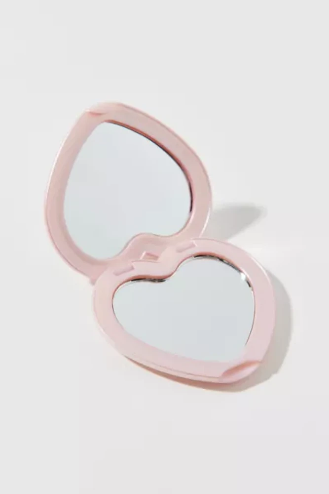 UO Pearlescent Heart Compact Mirror