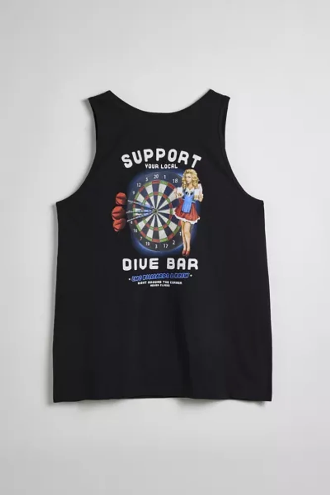 Loser Machine Support Your Local Dive Bar Graphic Tank Top