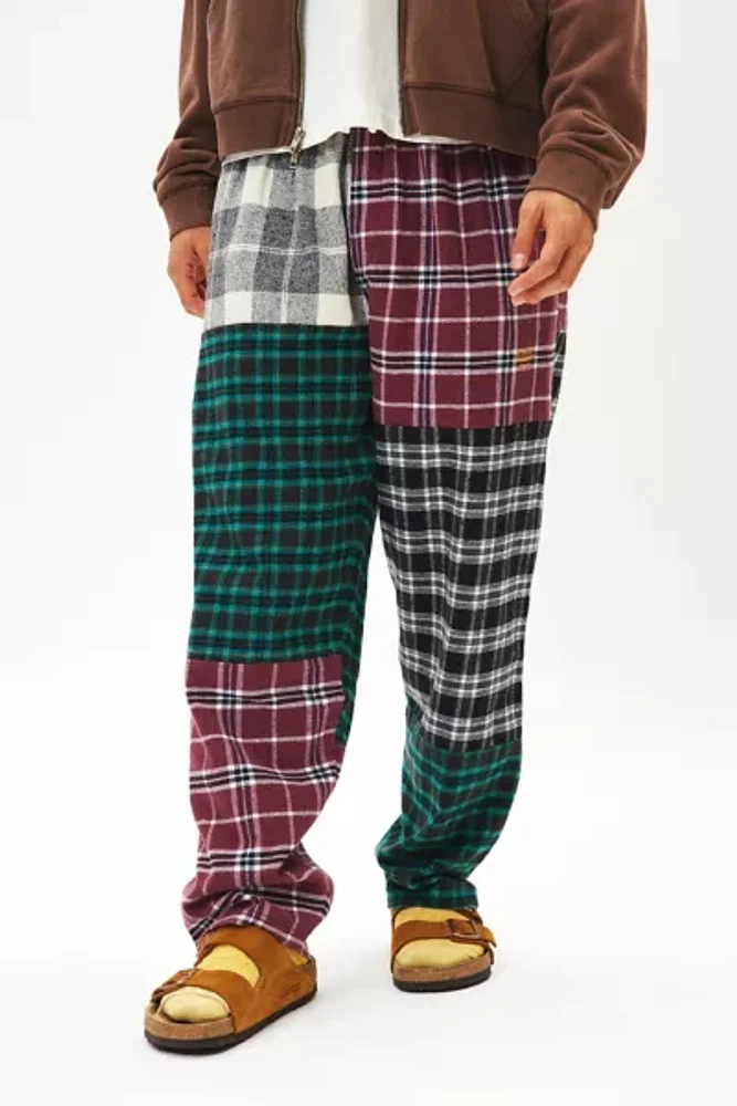 UO Plaid Patchwork Lounge Pant