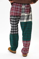 UO Plaid Patchwork Lounge Pant